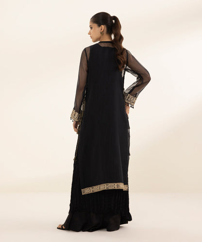 Sapphire - Embroidered Organza Shirt