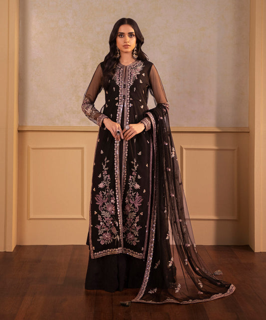 Sapphire - 2 Piece - Embroidered Net Suit