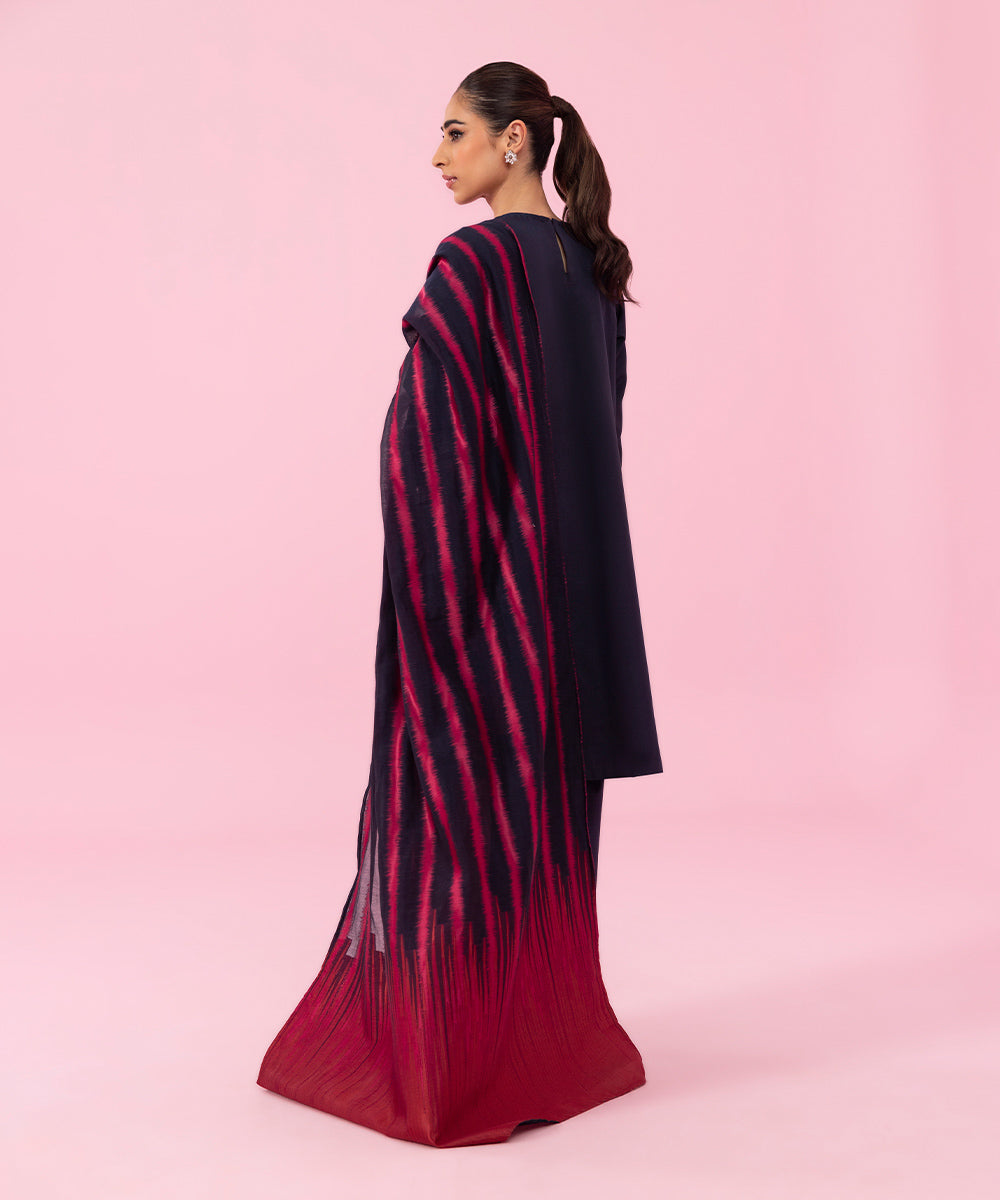 Sapphire - 2 Piece - Embroidered Raw Silk Suit
