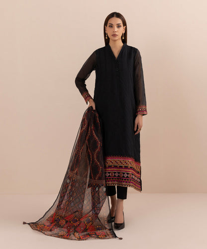 Sapphire - 2 Piece - Embroidered Karandi Suit