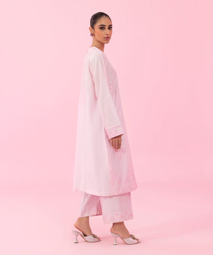 Sapphire - 2 Piece - Embroidered Raw Silk Suit