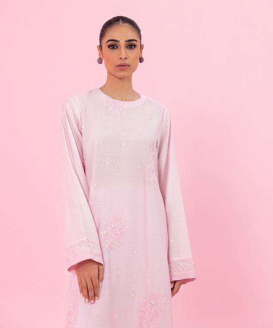 Sapphire - 2 Piece - Embroidered Raw Silk Suit