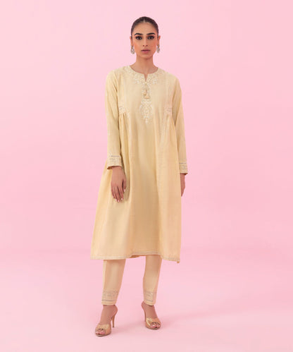 Sapphire - 2 Piece - Embroidered Raw Silk Suit