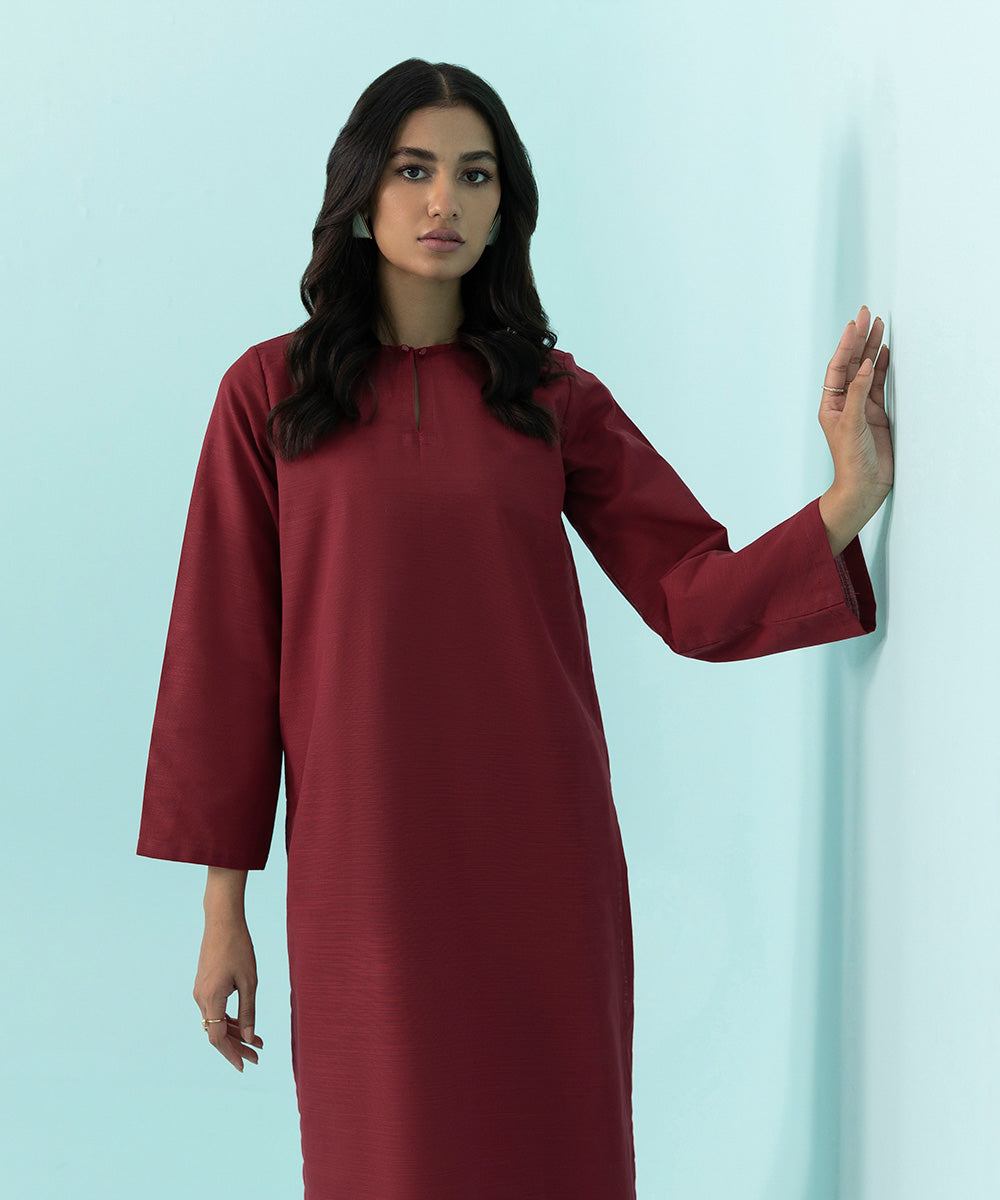 Sapphire - Solid Khaddar Shirt