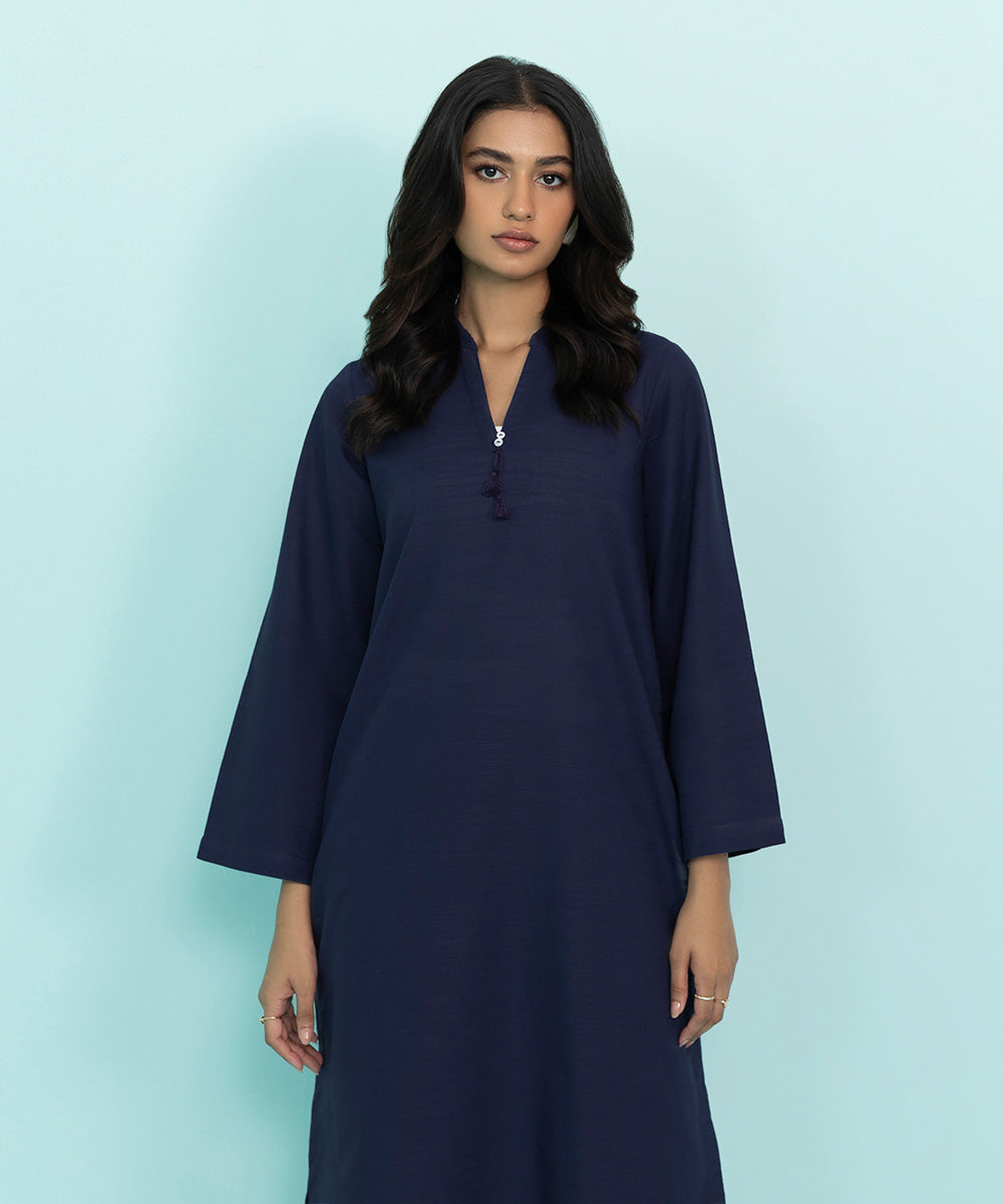 Sapphire - Solid Khaddar Shirt