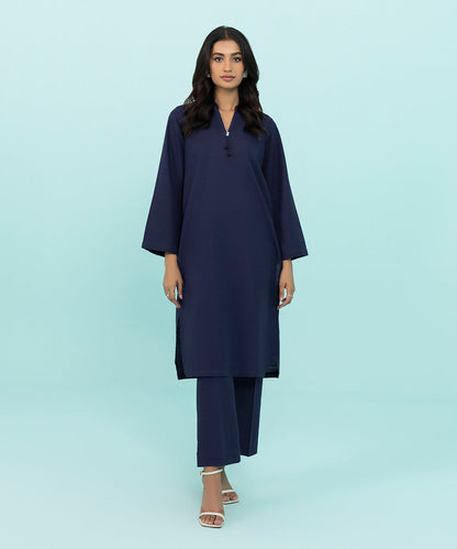 Sapphire - Solid Khaddar Shirt