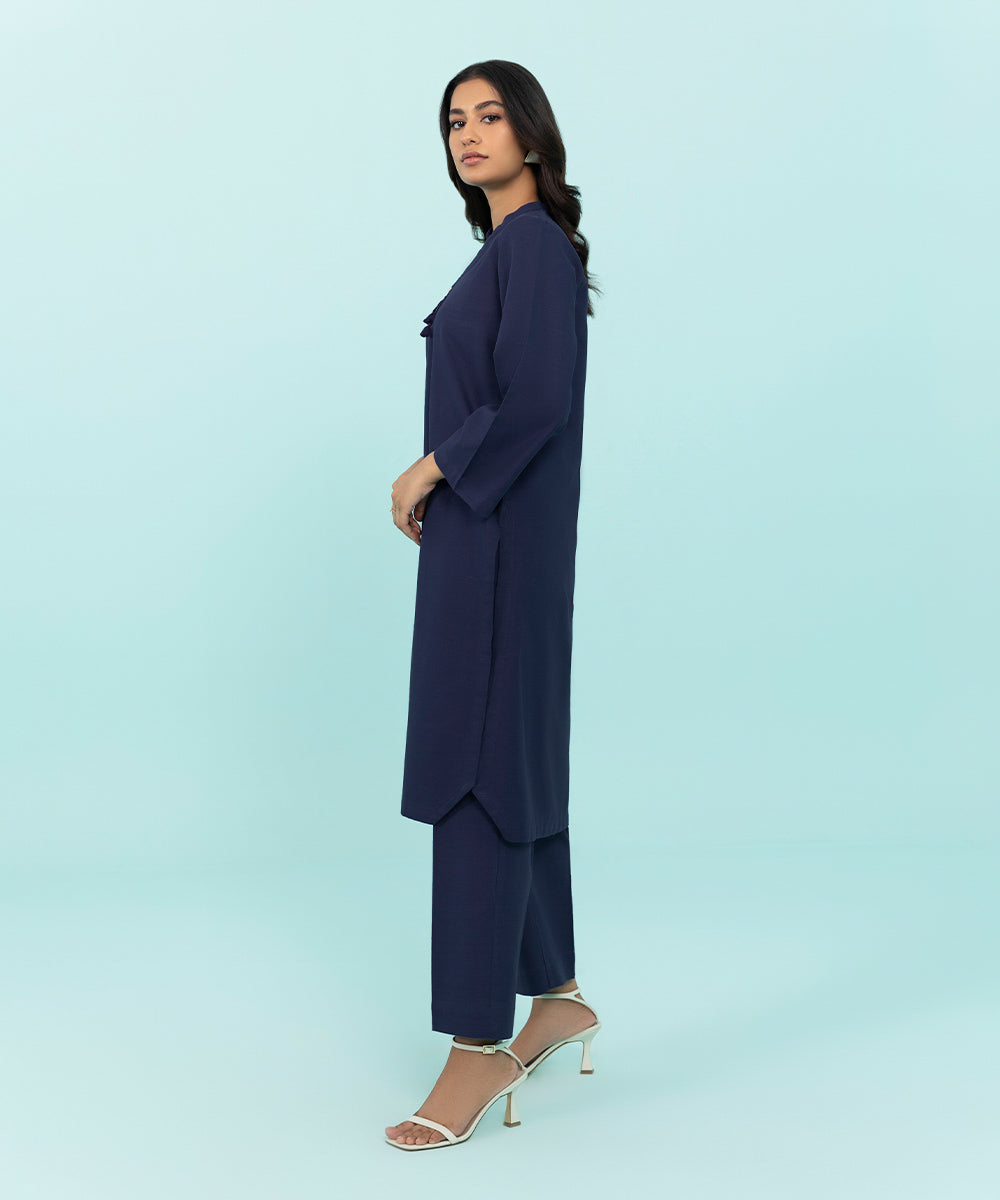 Sapphire - Solid Khaddar Shirt