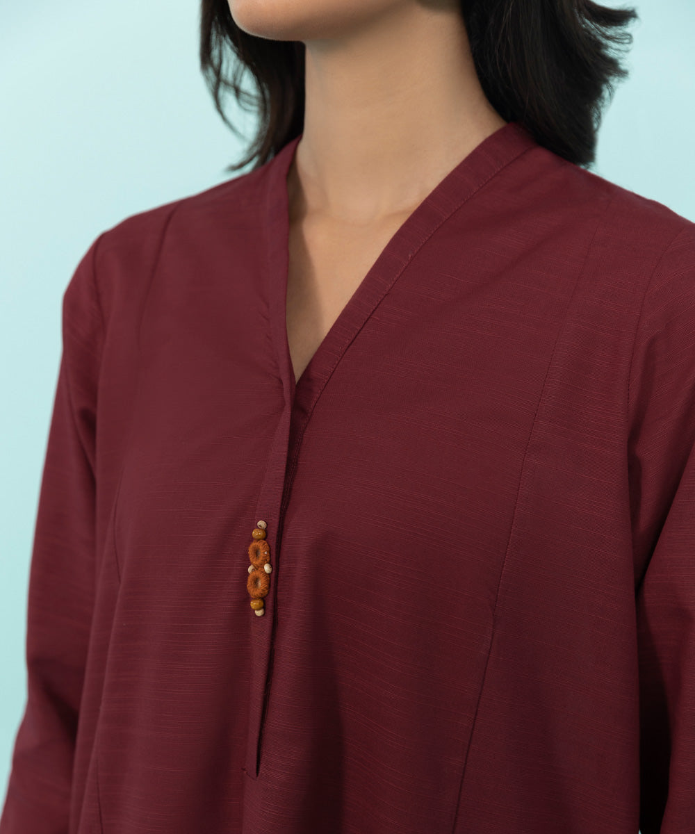 Sapphire - Solid Khaddar Shirt