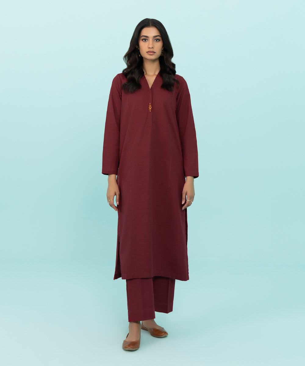 Sapphire - Solid Khaddar Shirt