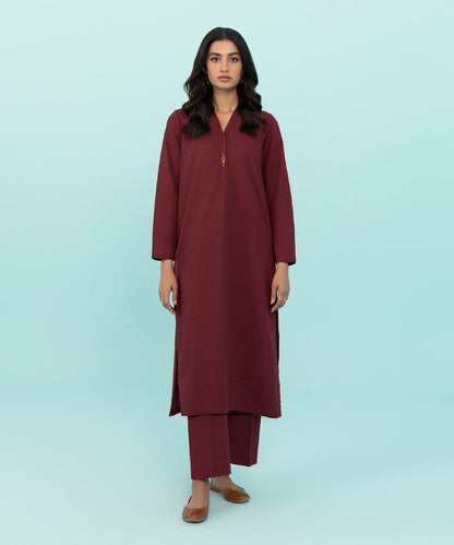 Sapphire - Solid Khaddar Shirt