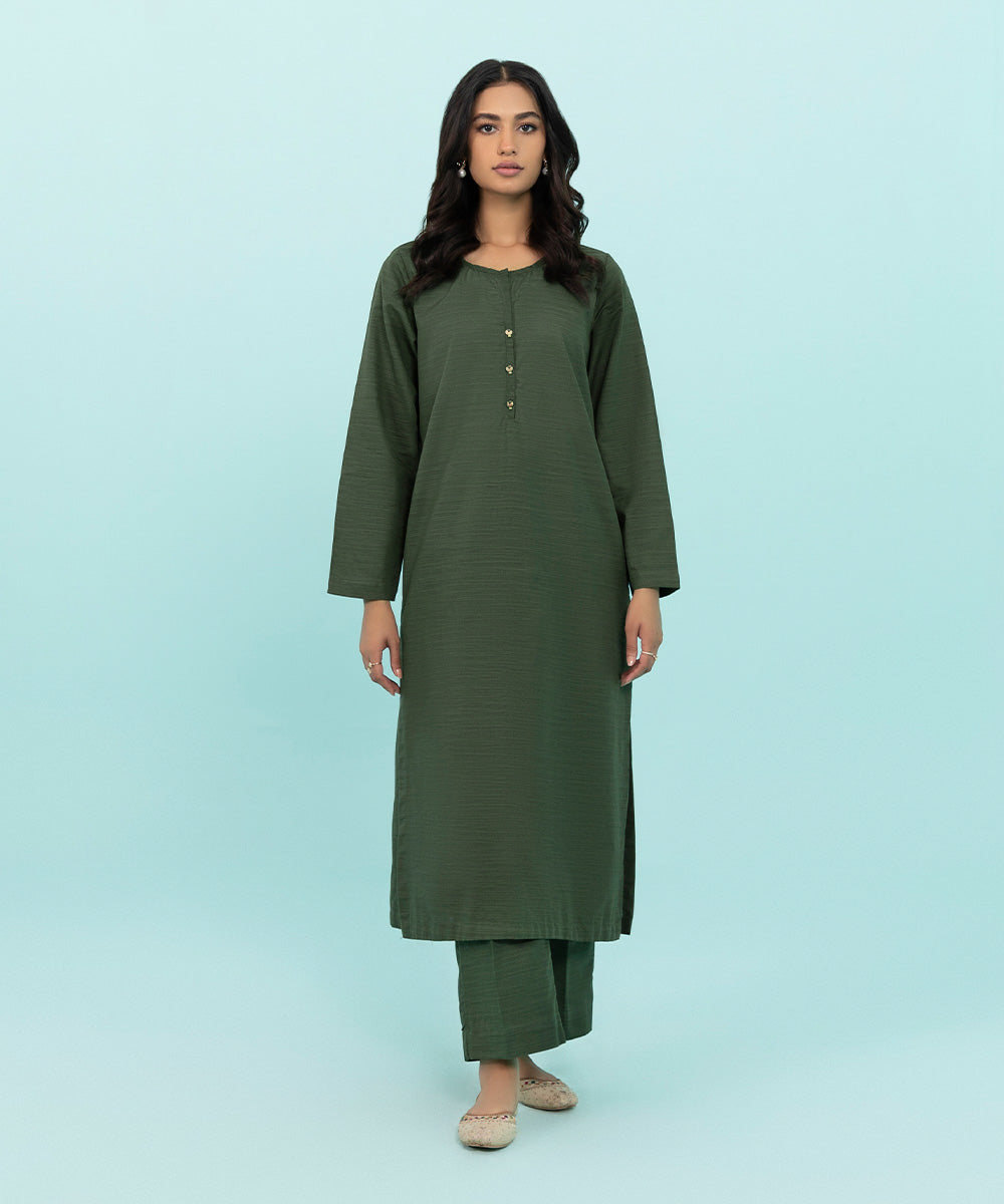 Sapphire - Solid Khaddar Shirt