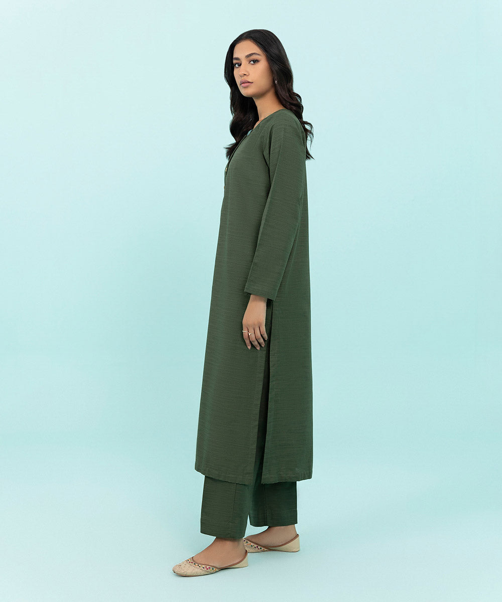 Sapphire - Solid Khaddar Shirt