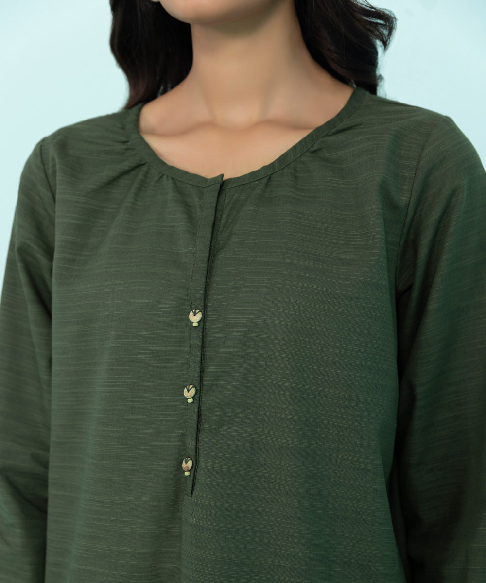 Sapphire - Solid Khaddar Shirt