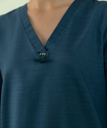 Sapphire - Solid Khaddar Shirt