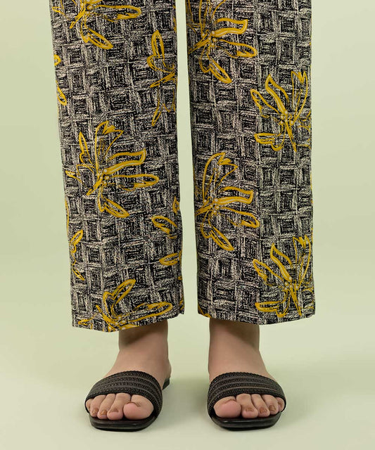 Sapphire - Printed Khaddar Straight Pants