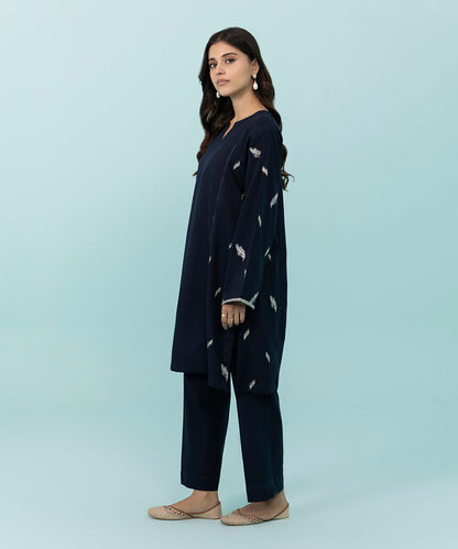 Sapphire - 2 Piece - Embroidered Khaddar Suit