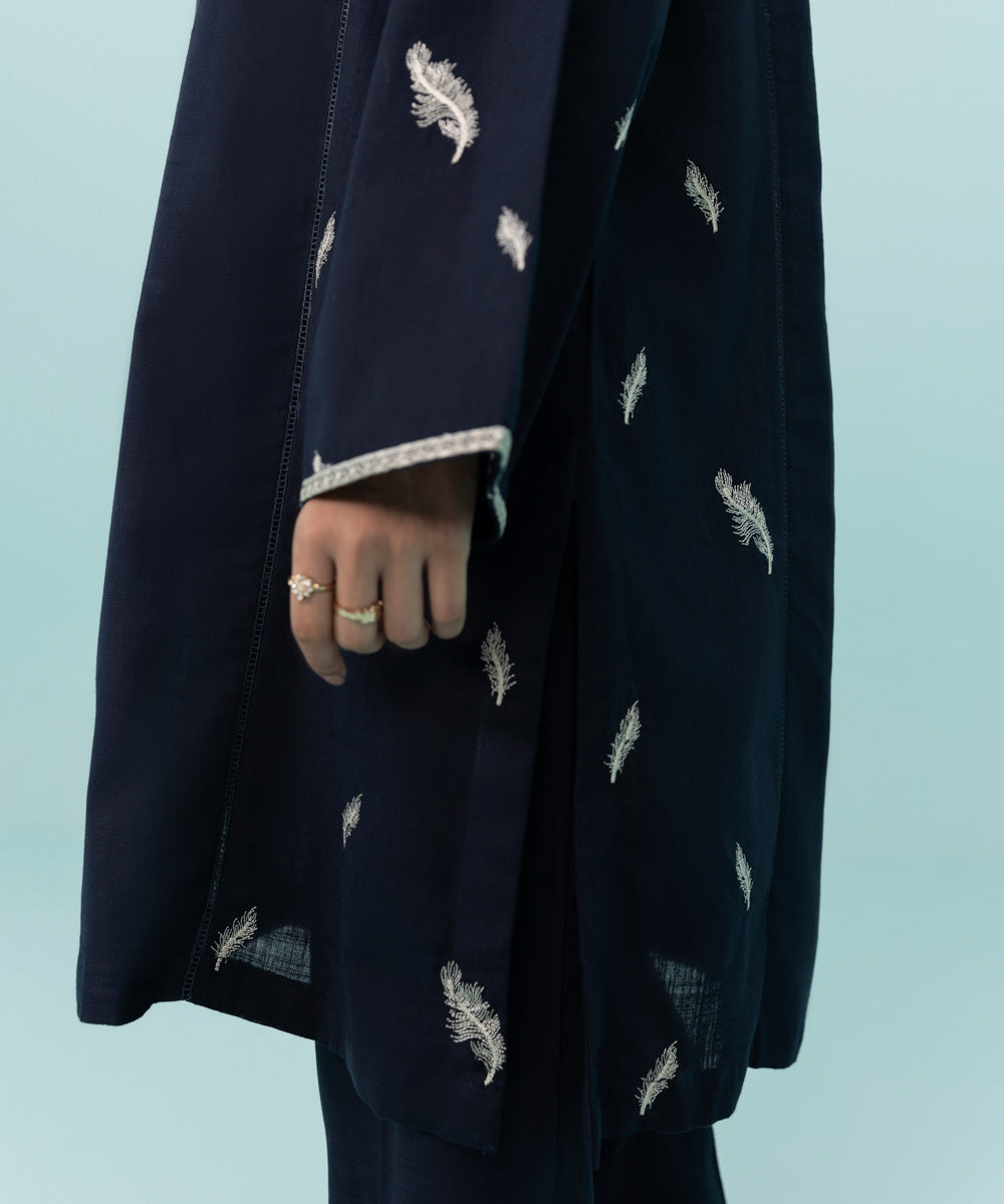 Sapphire - 2 Piece - Embroidered Khaddar Suit