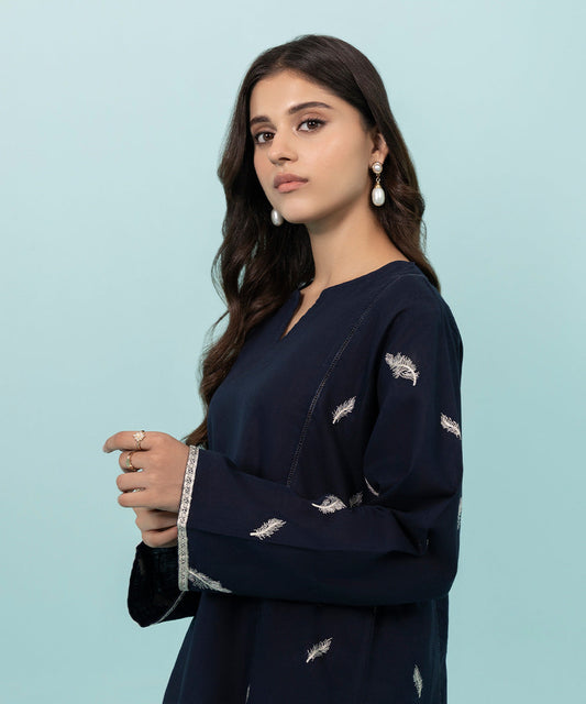 Sapphire - 2 Piece - Embroidered Khaddar Suit