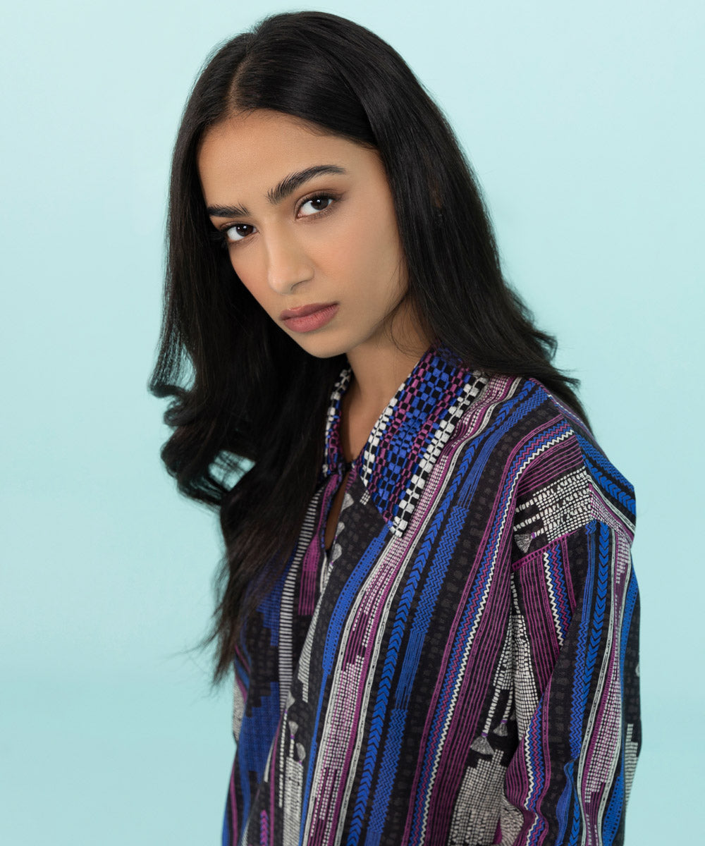 Sapphire - Embroidered Khaddar Shirt