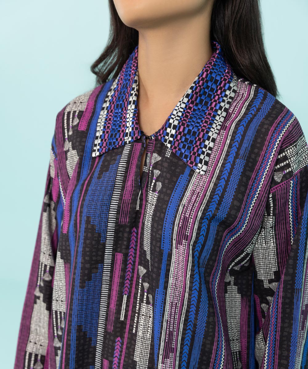 Sapphire - Embroidered Khaddar Shirt