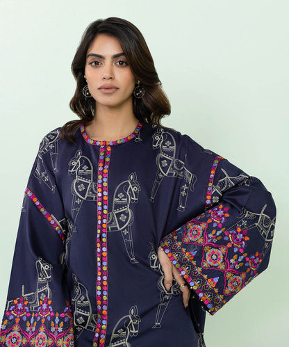 Sapphire - Embroidered Cotton Satin Jacket