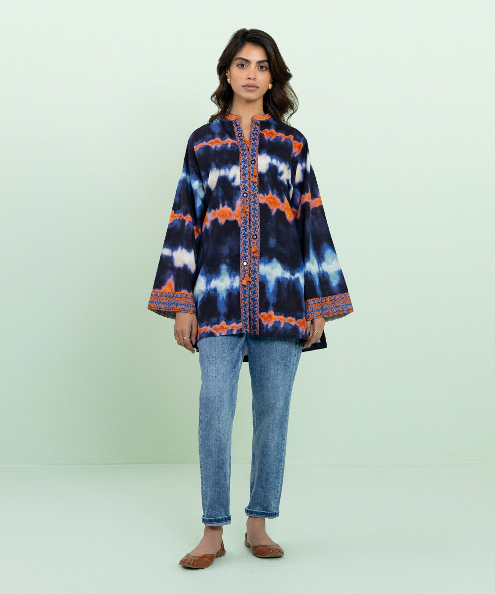 Sapphire - Embroidered Khaddar Jacket