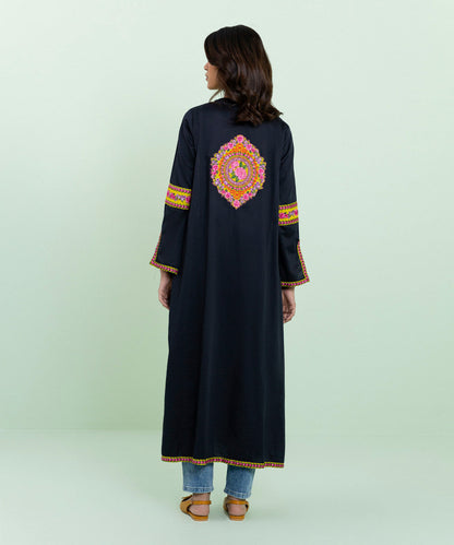 Sapphire - Embroidered Cotton Satin Jacket