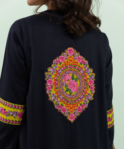 Sapphire - Embroidered Cotton Satin Jacket