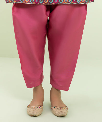 Sapphire - 3 Piece - Embroidered Cotton Satin Suit