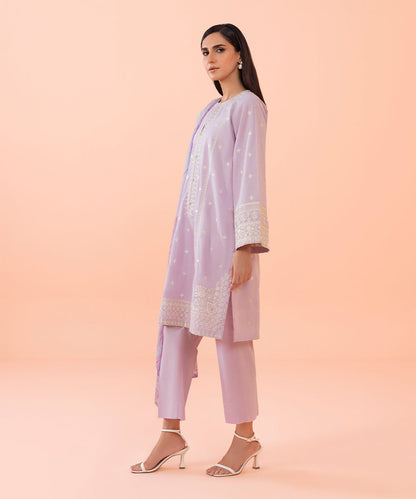 Sapphire - 3 Piece - Embroidered Cambric Suit