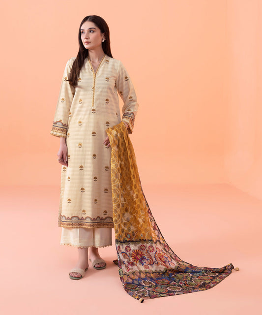 Sapphire - 2 Piece - Embroidered Cotton Suit