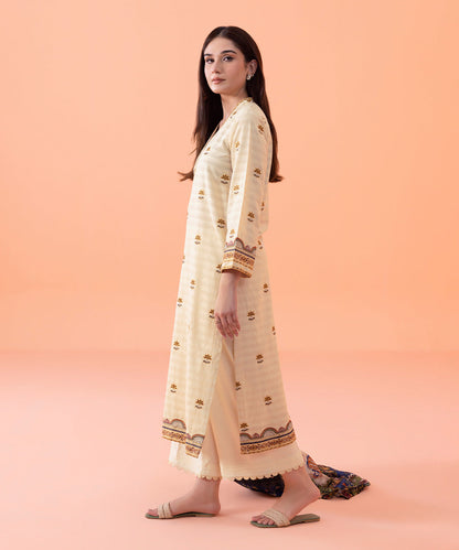 Sapphire - 2 Piece - Embroidered Cotton Suit