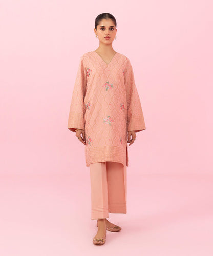 Sapphire - 2 Piece - Embroidered Dobby Suit