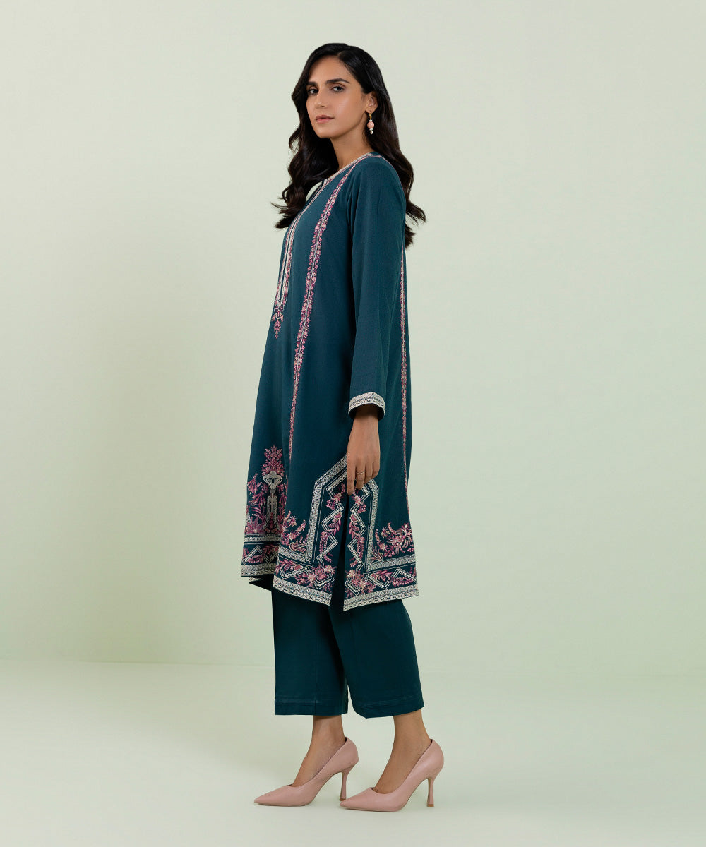 Sapphire - 2 Piece - Embroidered Karandi Suit