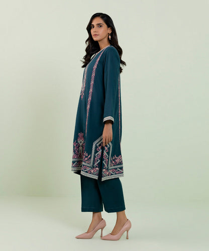Sapphire - 2 Piece - Embroidered Karandi Suit
