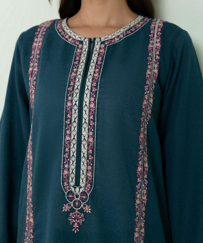 Sapphire - 2 Piece - Embroidered Karandi Suit