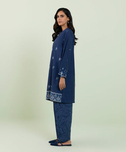 Sapphire - 2 Piece - Embroidered Karandi Suit
