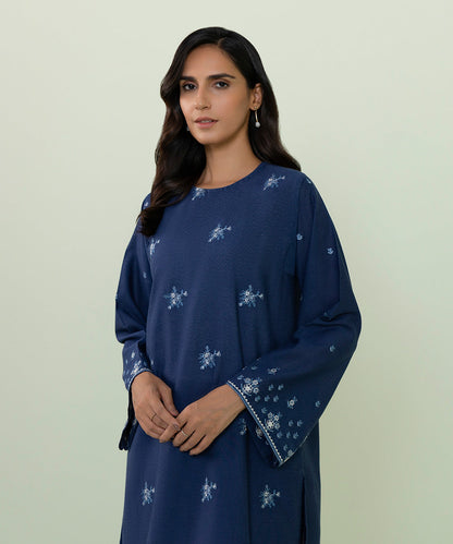 Sapphire - 2 Piece - Embroidered Karandi Suit