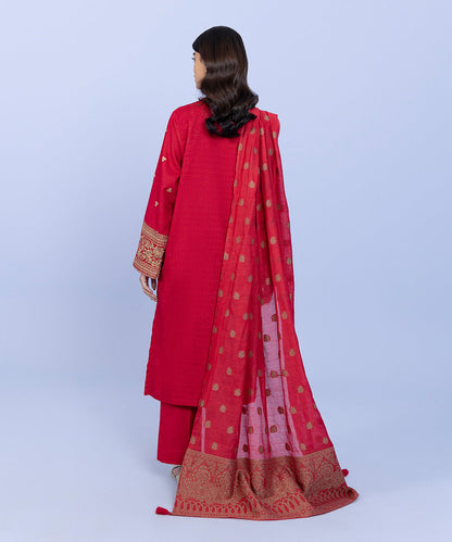 Sapphire - 3 Piece - Embroidered Jacquard Suit