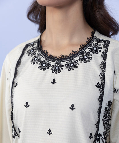 Sapphire - Embroidered Cotton Shirt