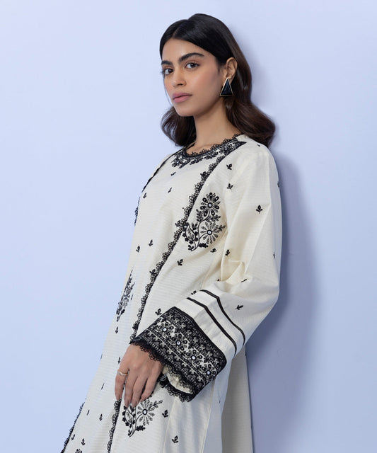 Sapphire - Embroidered Cotton Shirt