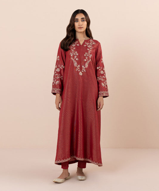 Sapphire - 2 Piece - Embroidered Jacquard Suit