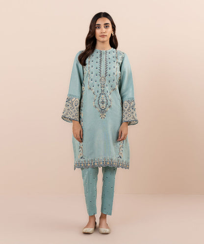 Sapphire - 2 Piece - Embroidered Jacquard Suit