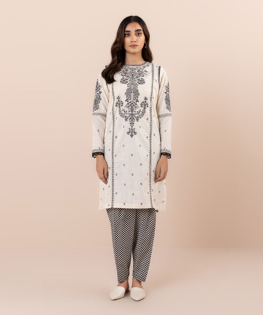 Sapphire - 2 Piece - Embroidered Jacquard Suit