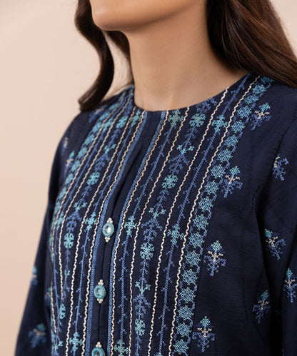 Sapphire - 2 Piece - Embroidered Jacquard Suit