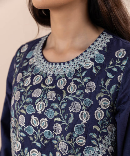 Sapphire - 2 Piece - Embroidered Jacquard Suit