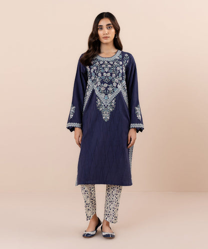 Sapphire - 2 Piece - Embroidered Jacquard Suit