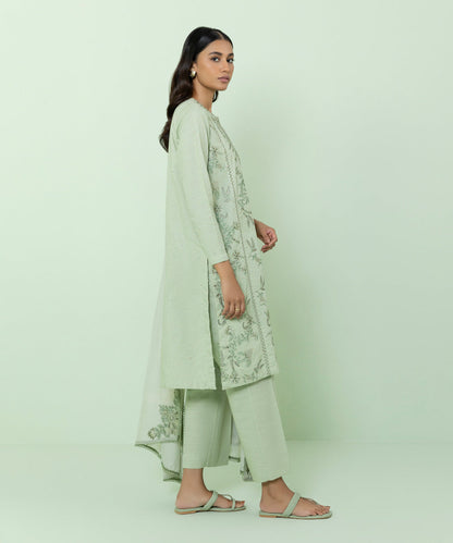 Sapphire - 3 Piece - Embroidered Multi Neps Suit