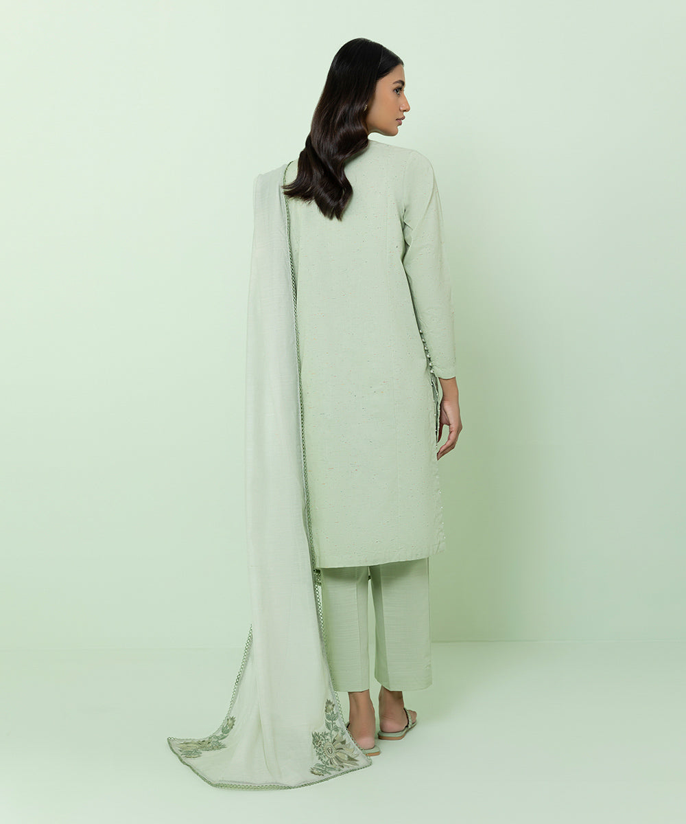 Sapphire - 3 Piece - Embroidered Multi Neps Suit