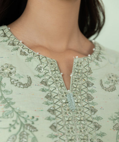 Sapphire - 3 Piece - Embroidered Multi Neps Suit